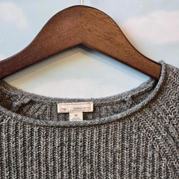 Upcycled Knit Sweater 'Camp' Retro Graphic - Picture 3 of 5